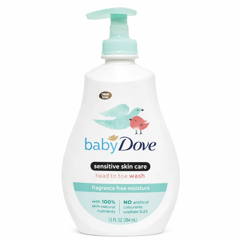 Dove Baby Head to Toe Wash Sensitive Moisture (Fragrance Free) 400 ml